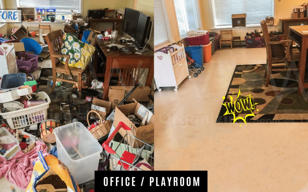 Office Playroom Organized