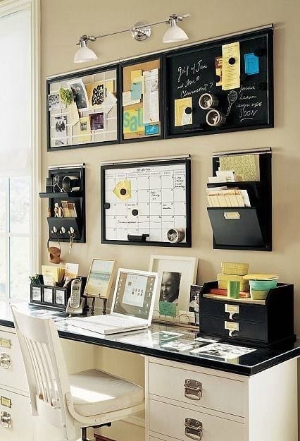 home office wall utilization