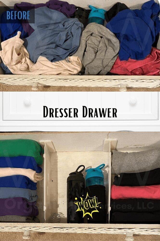 dresser drawer organized