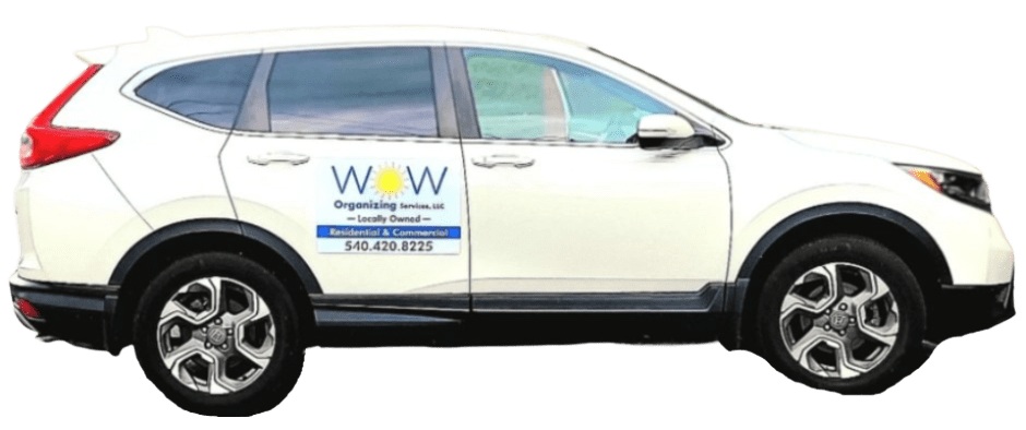 Car with professional organizer blacksburg va tag